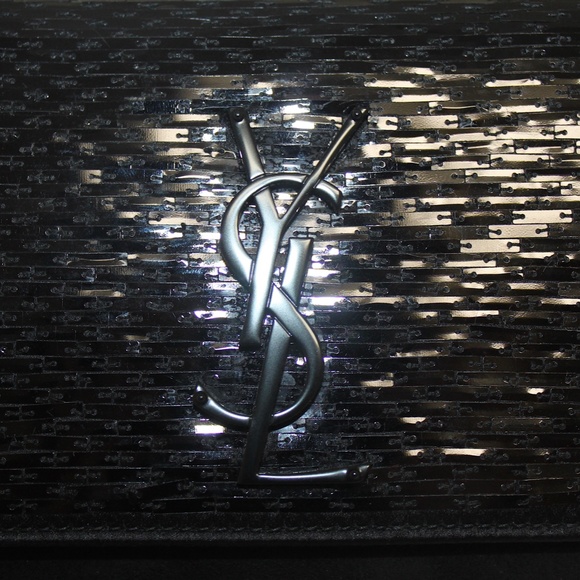 Monogram Kate New Paillette Embellished Black Suede Leather - Picture 5 of 13